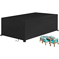 BACKTURE Funda Mesa Jardin- Fundas Muebles Jardín Impermeable de Exterior- 420D Oxford Cubierta de Mesa Resistente al…